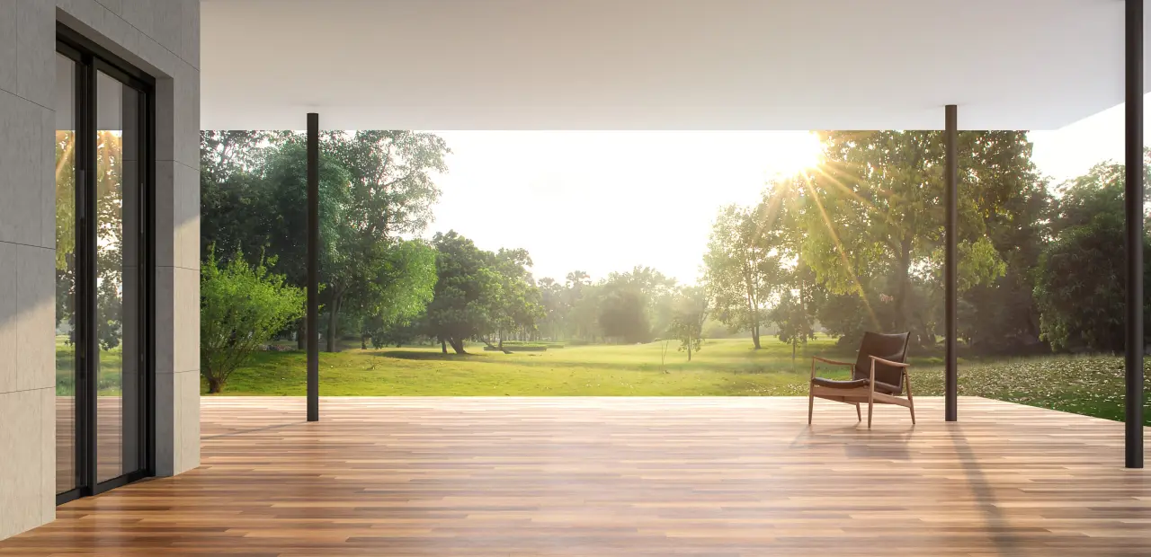 Termolemn pentru spații deschise